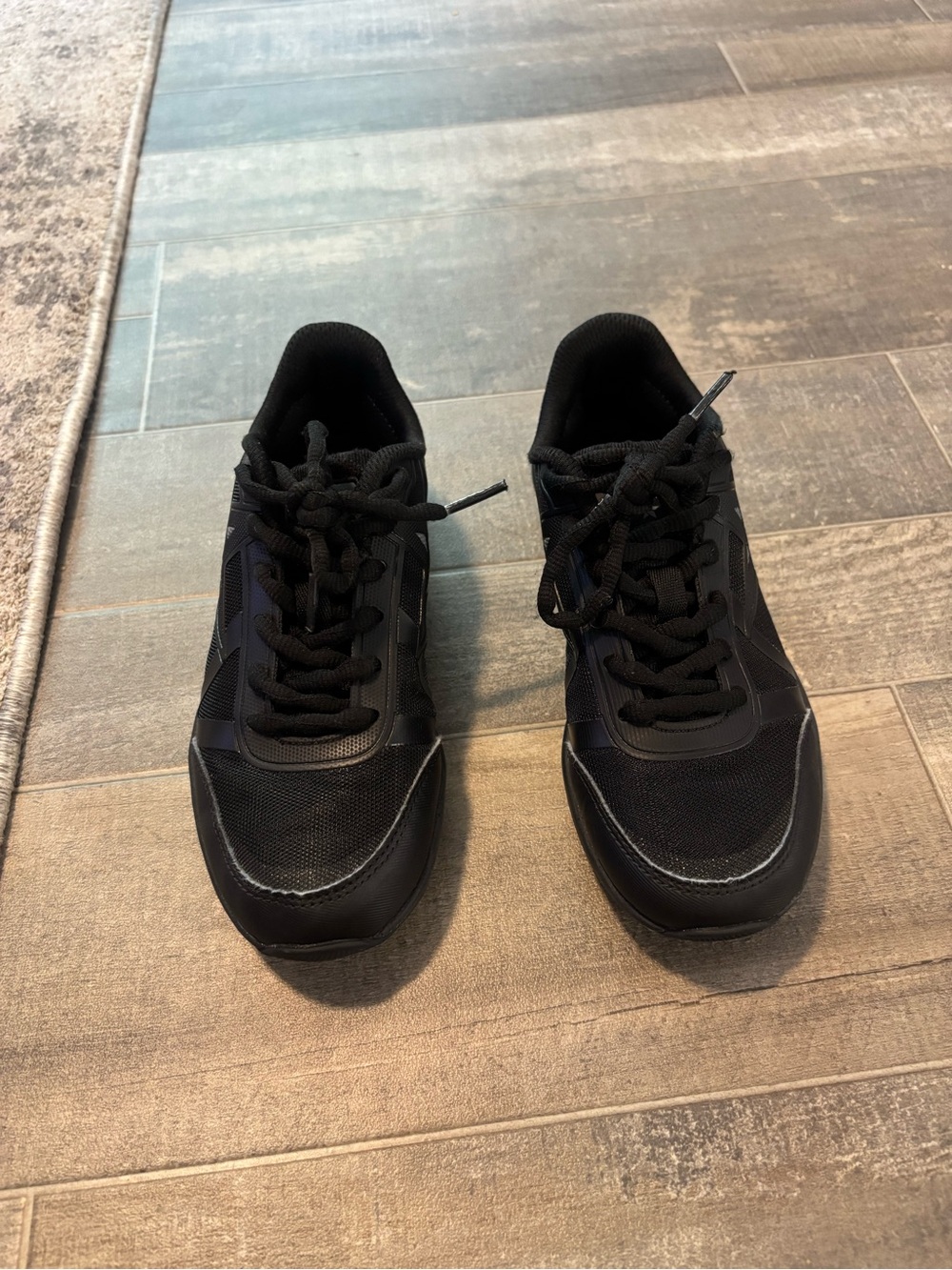 Kids Black Lace-Up Sneakers for Everyday Play